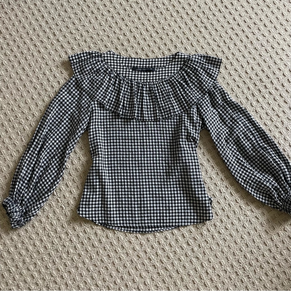 Zara Gingham Blouse